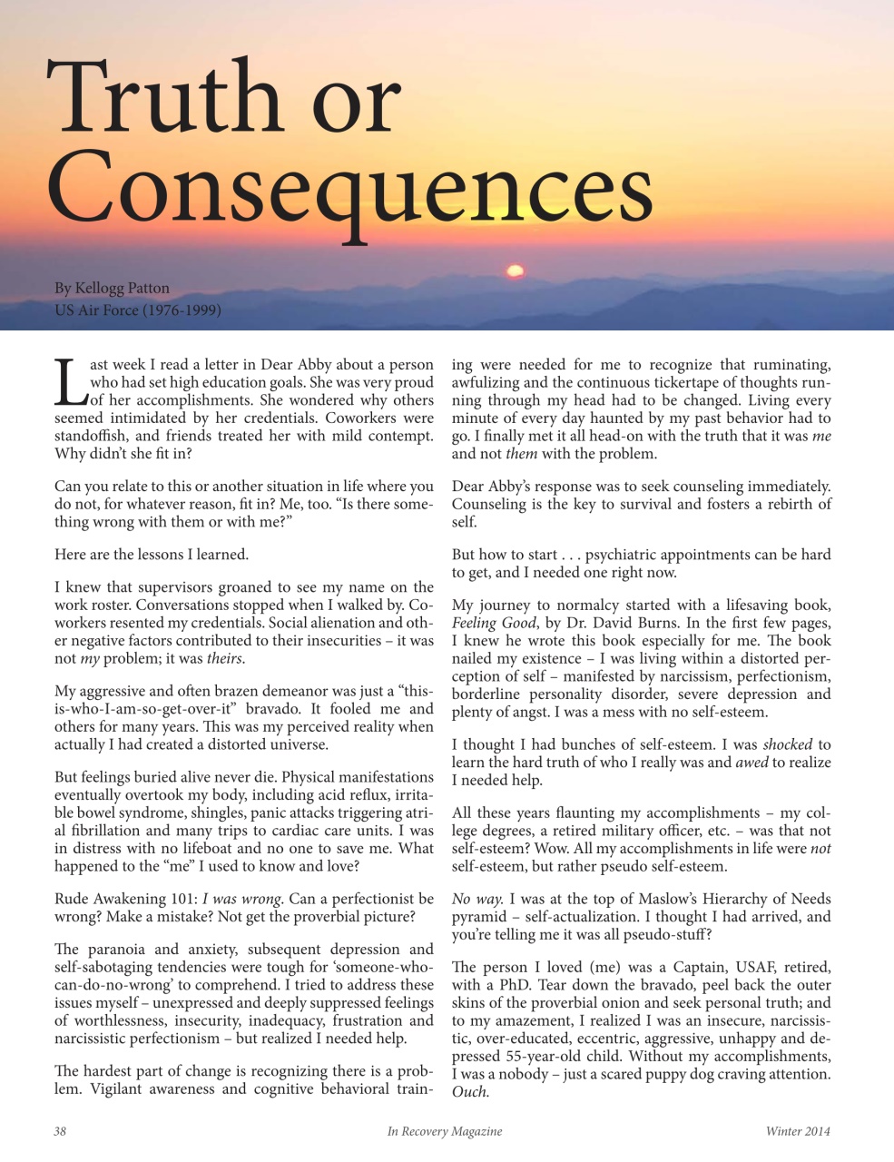 In Recovery Preview Pages