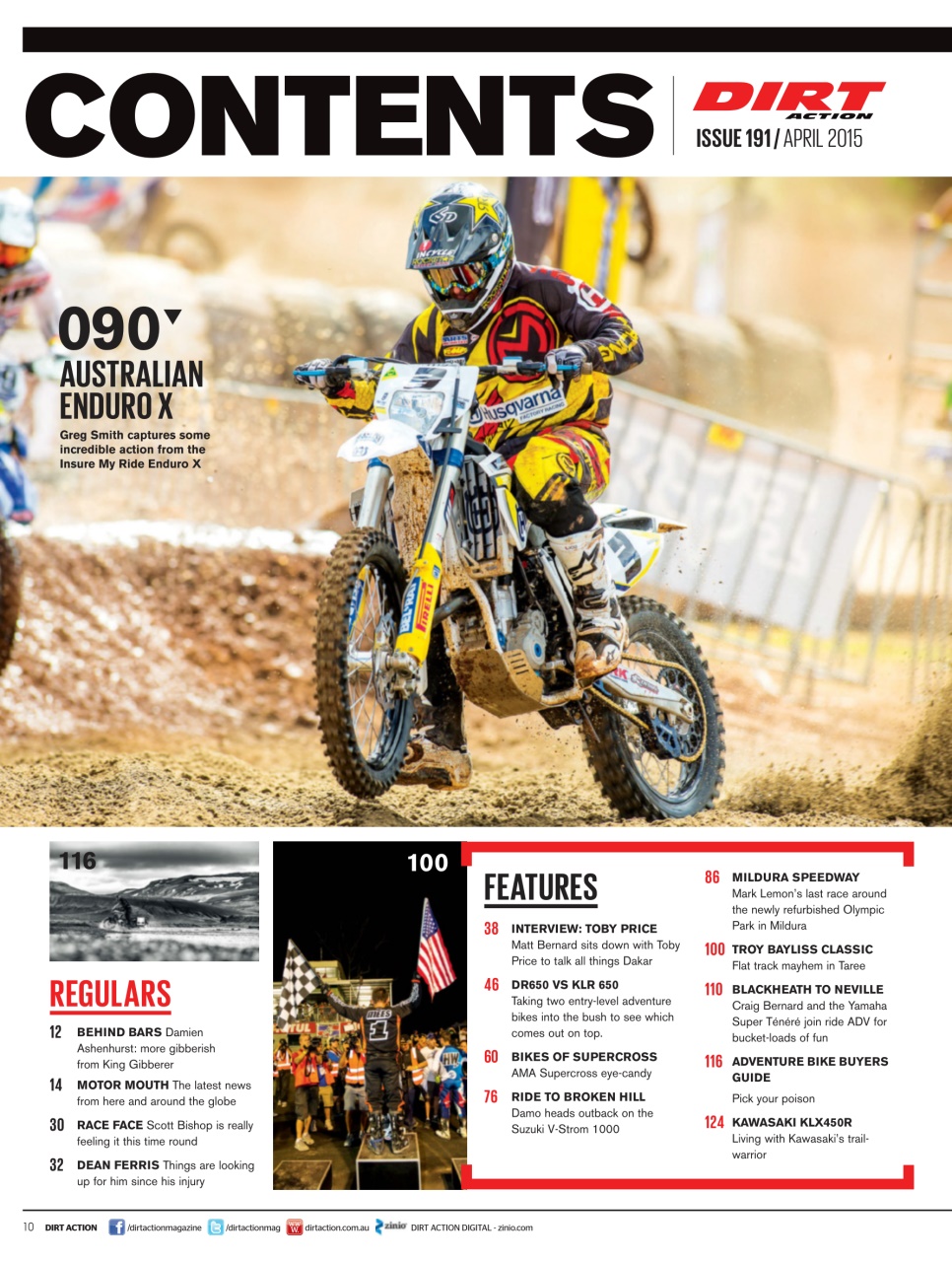 Dirt Action Preview Pages