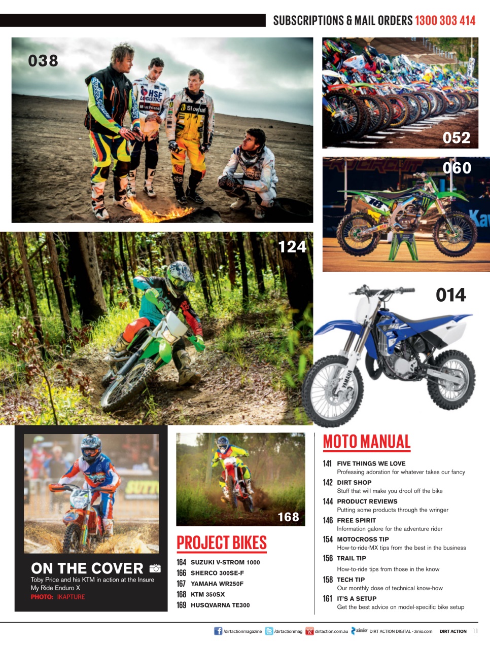 Dirt Action Preview Pages