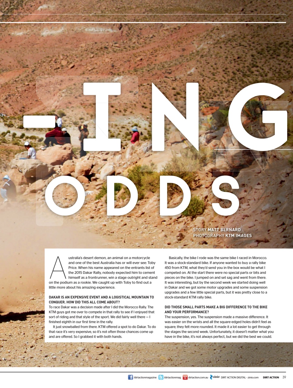 Dirt Action Preview Pages