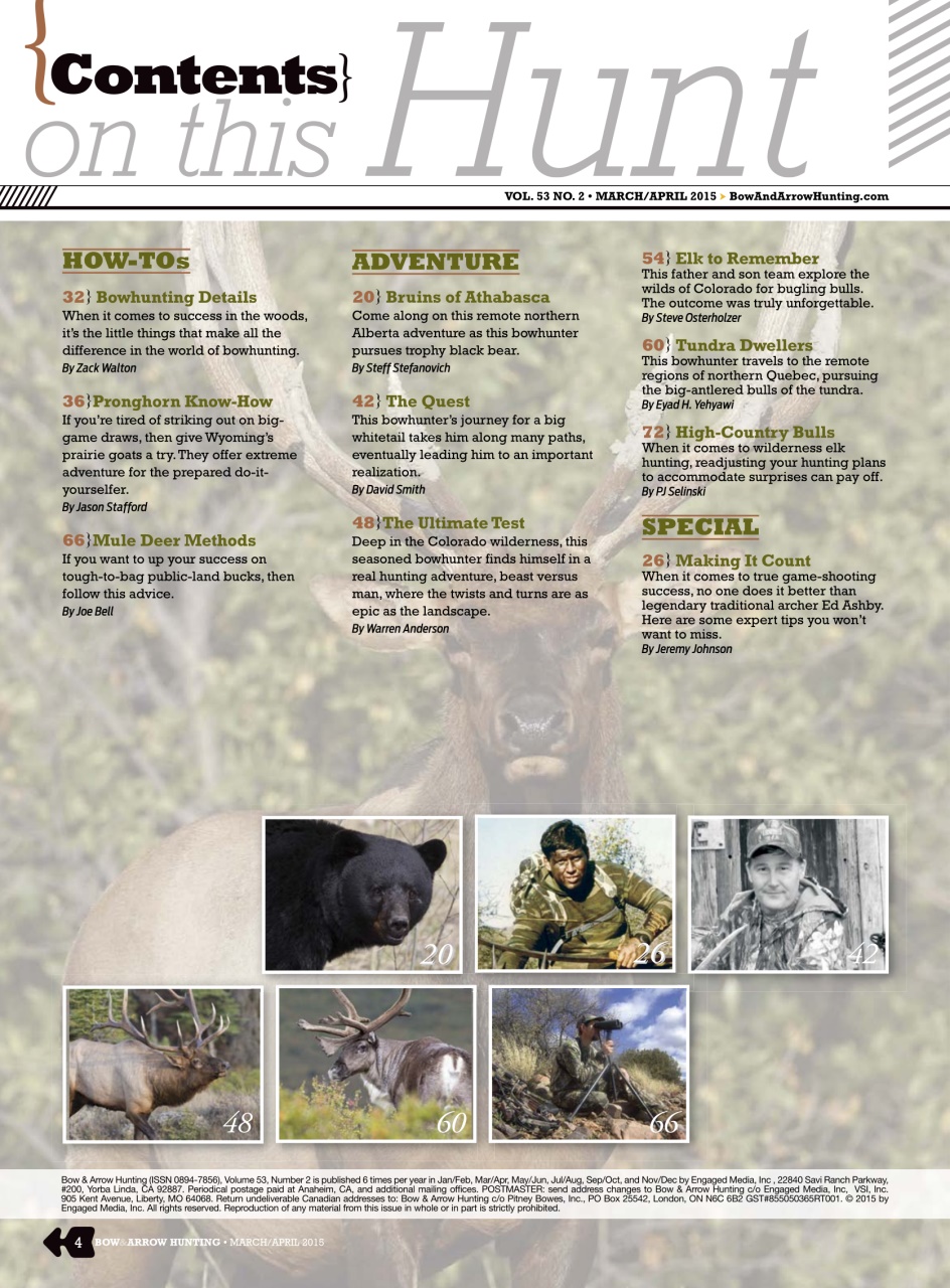 Bow & Arrow Hunting Preview Pages
