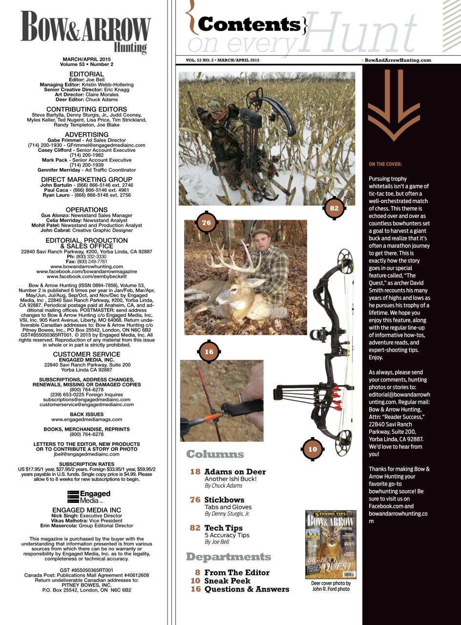 Bow & Arrow Hunting Preview Pages