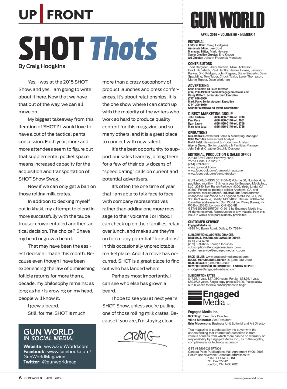 Gun World Preview Pages