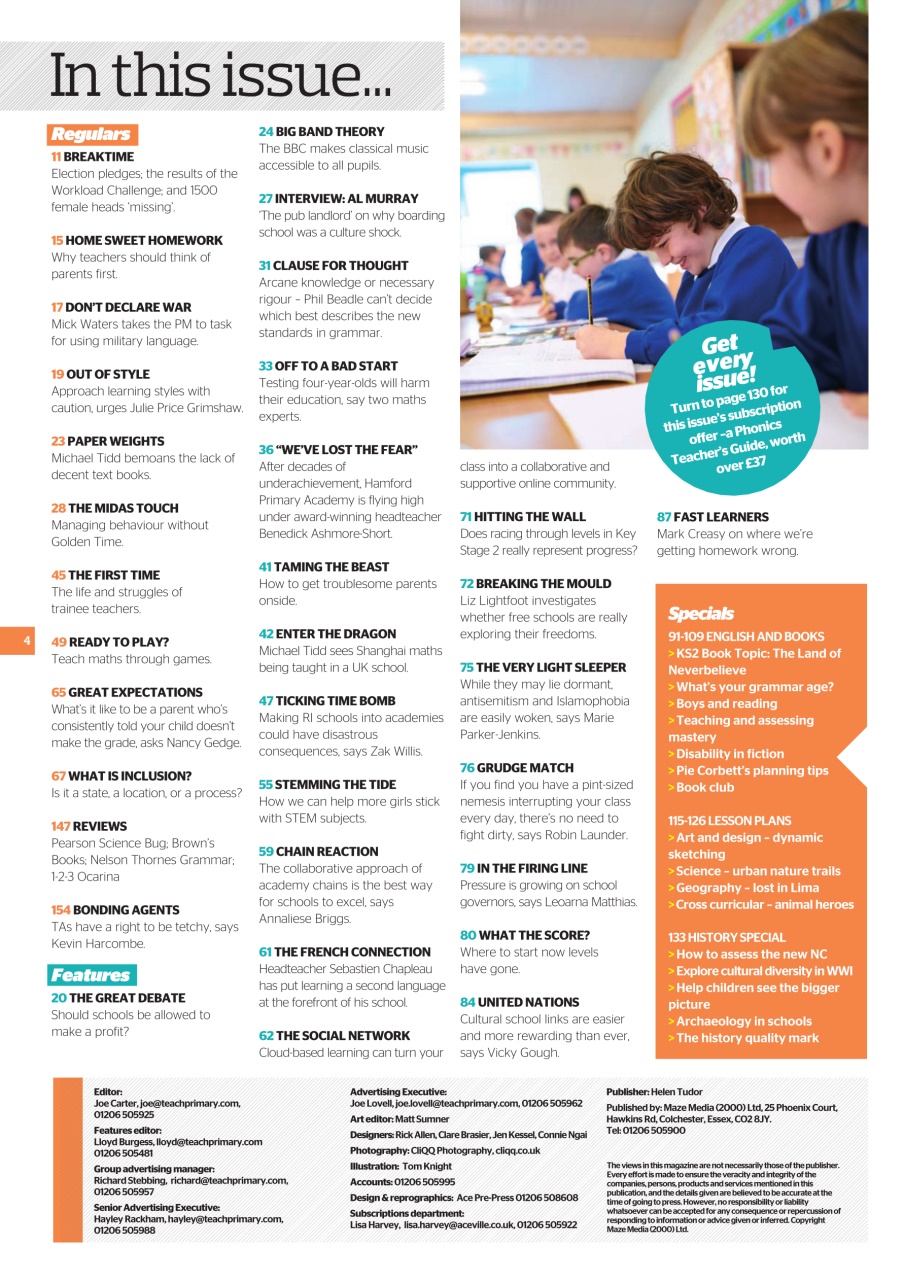 Teach Primary Preview Pages