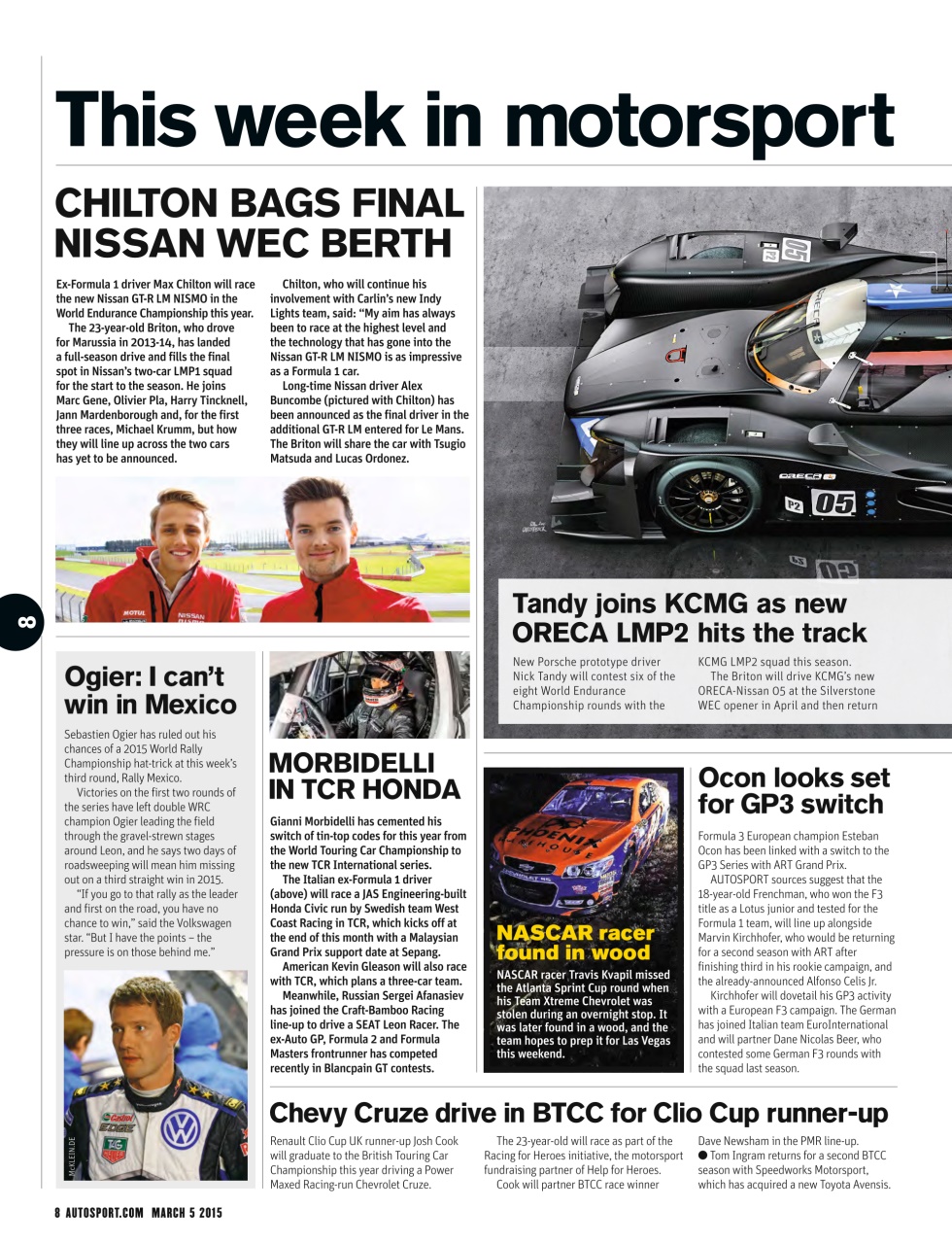 Autosport Preview Pages