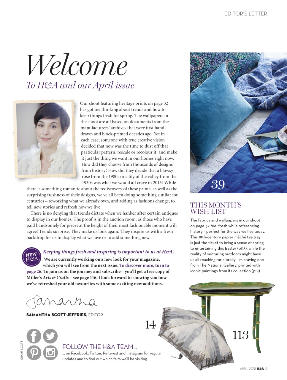 Homes & Antiques Magazine Preview Pages