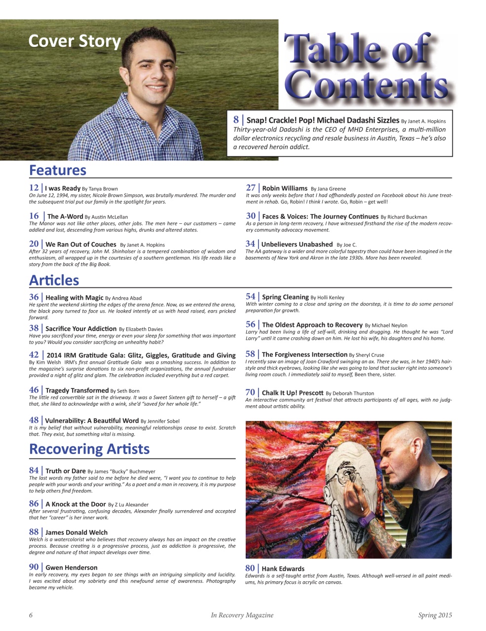 In Recovery Preview Pages