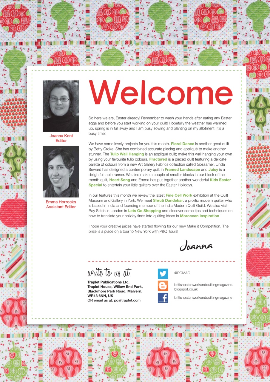 Patchwork and Quilting Preview Pages