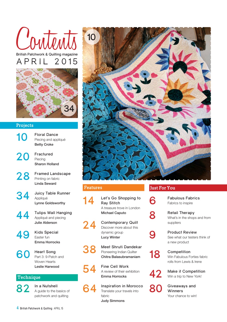 Patchwork and Quilting Preview Pages