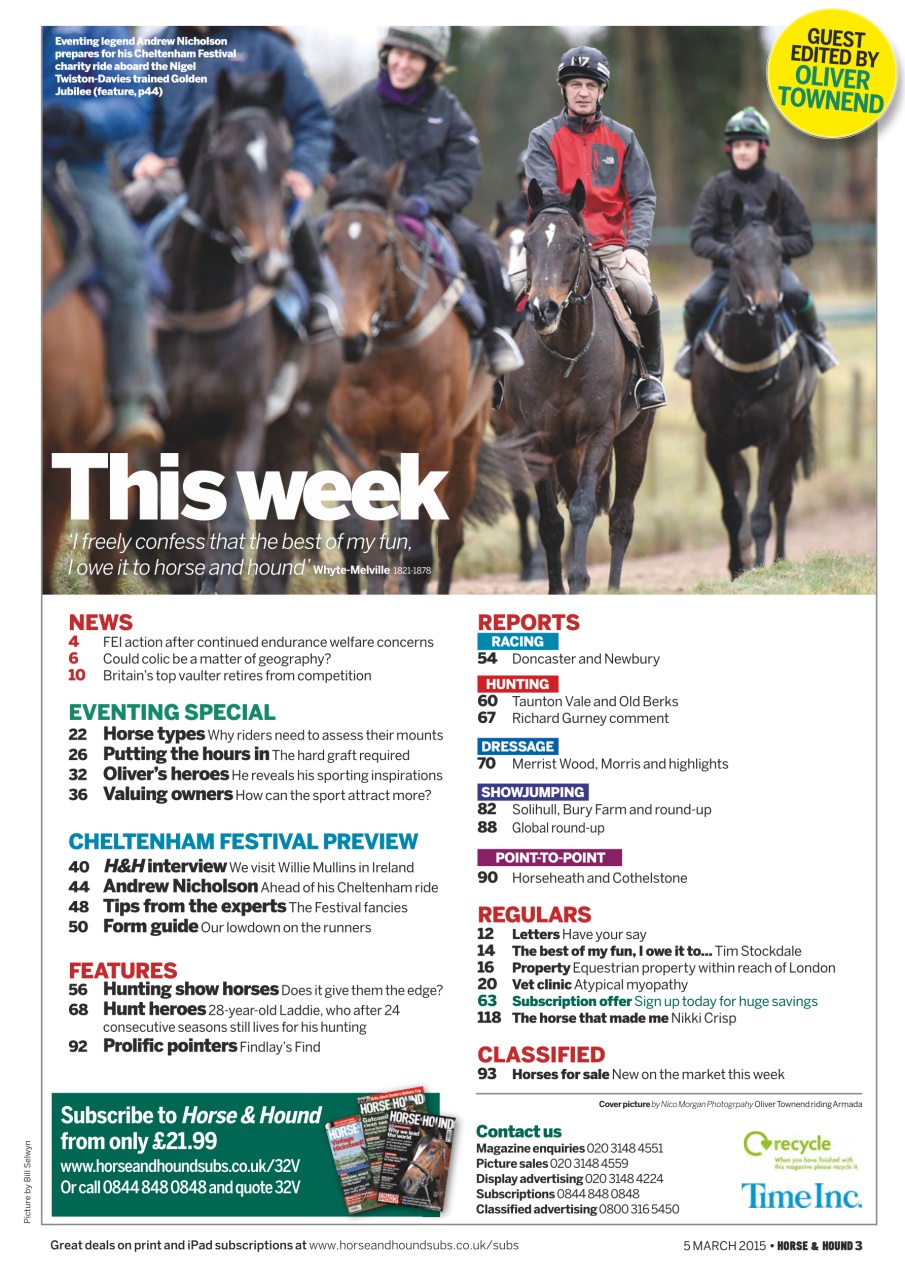 Horse & Hound Preview Pages