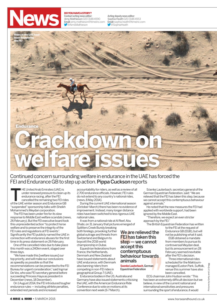 Horse & Hound Preview Pages