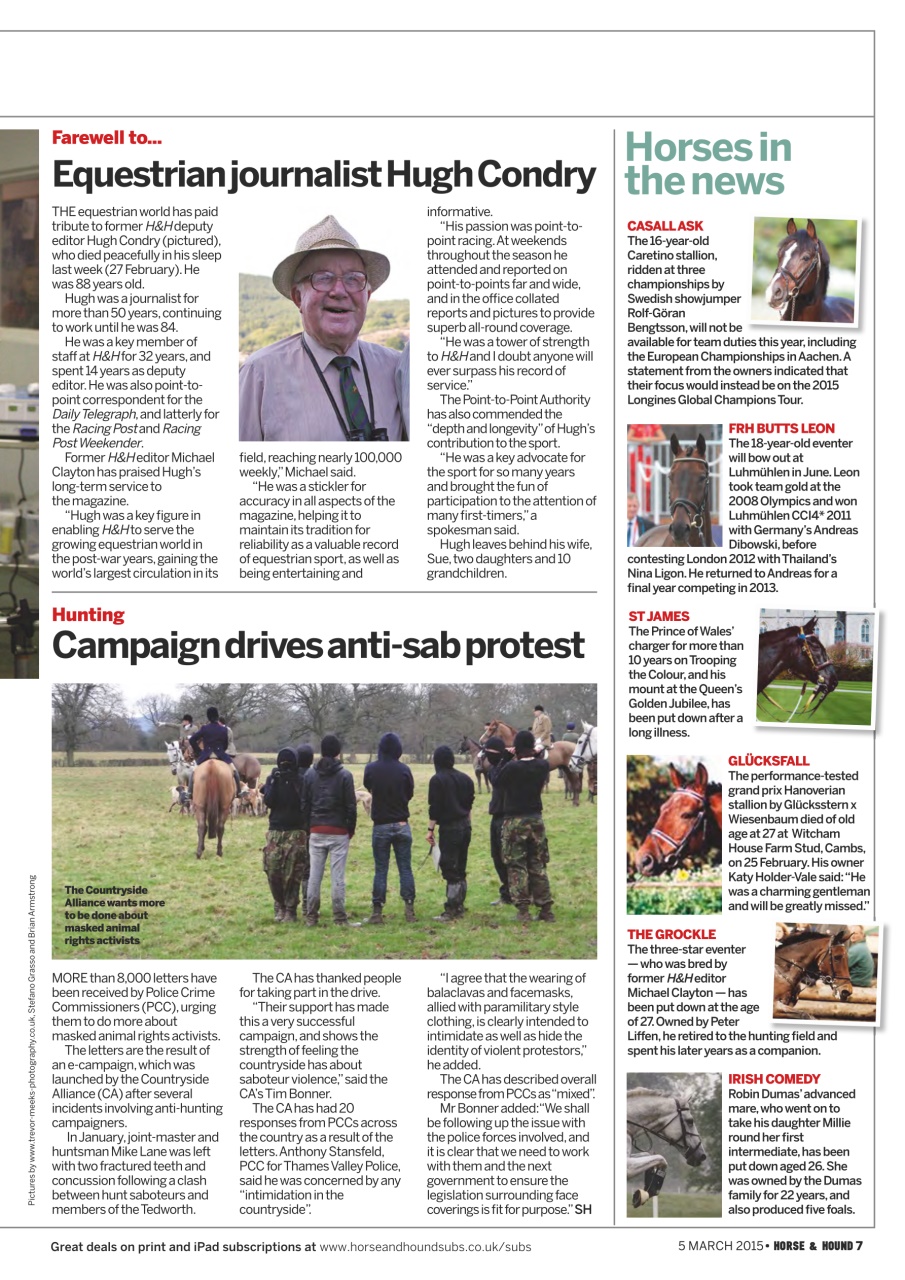 Horse & Hound Preview Pages