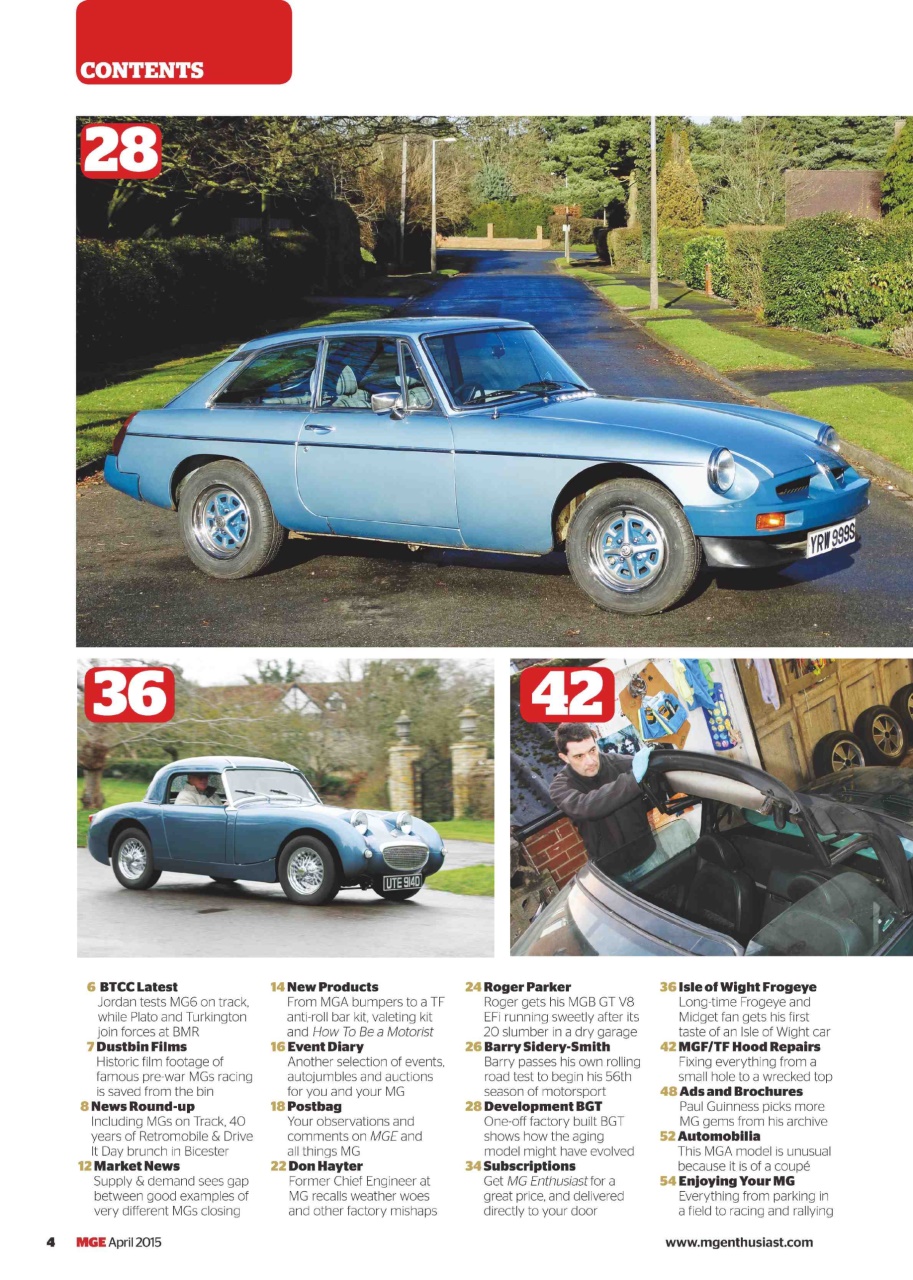 MG Enthusiast Preview Pages