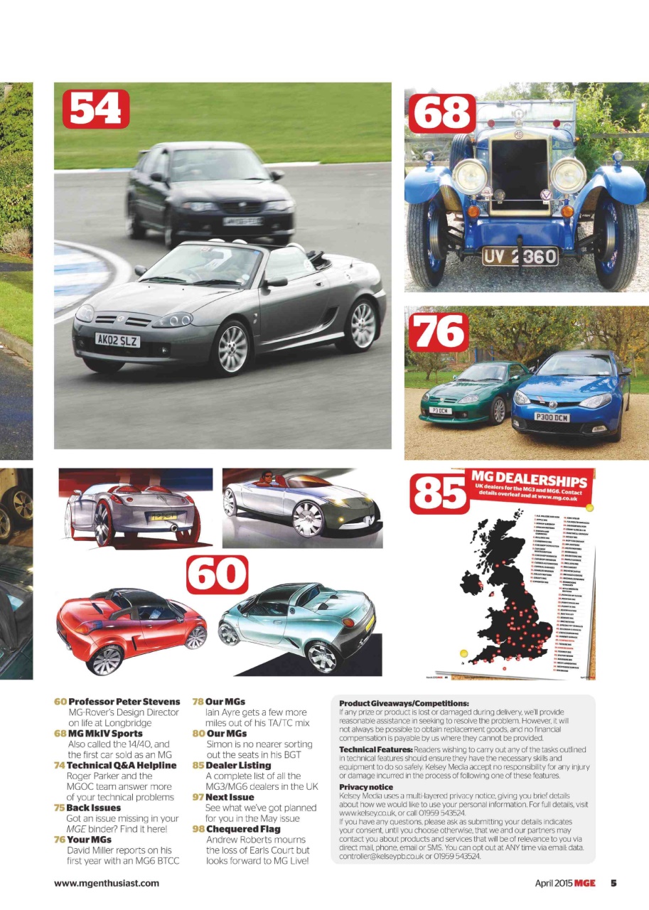 MG Enthusiast Preview Pages