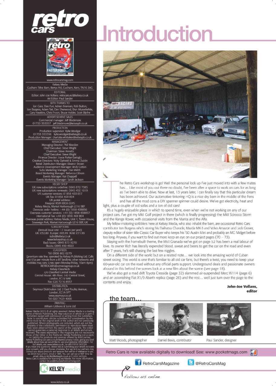 Retro Cars Preview Pages