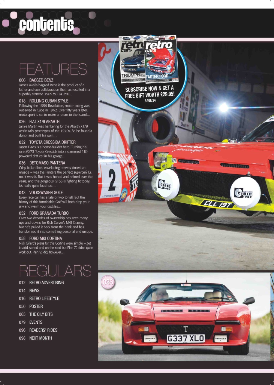 Retro Cars Preview Pages