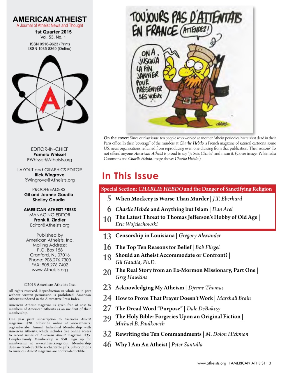 American Atheist Preview Pages