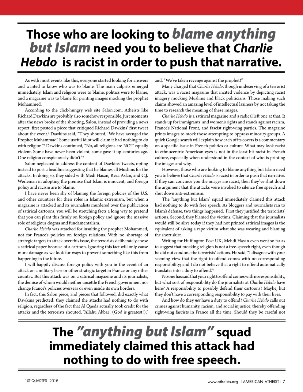 American Atheist Preview Pages