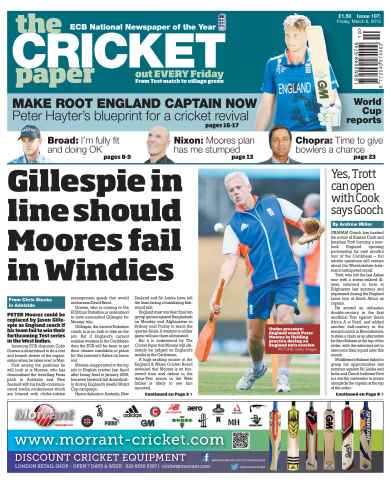 The Cricket Paper issue 6th March 2015
