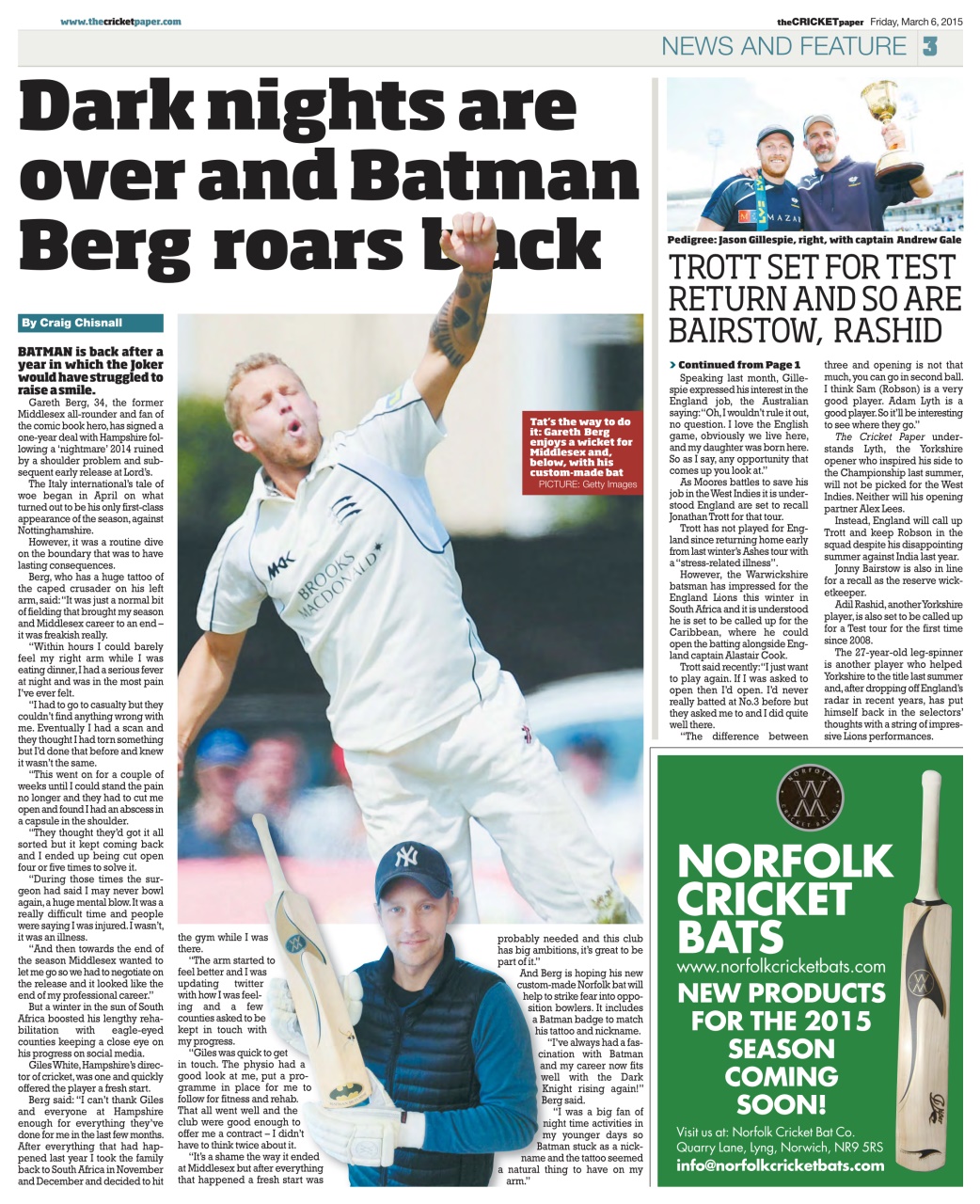 The Cricket Paper Preview Pages