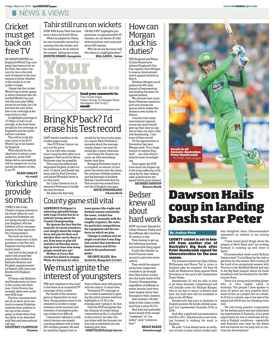 The Cricket Paper Preview Pages