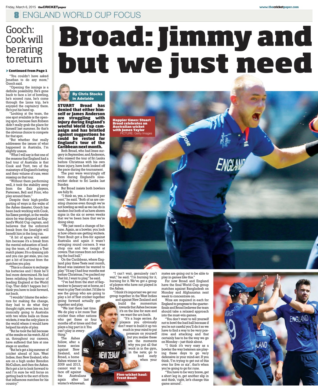 The Cricket Paper Preview Pages