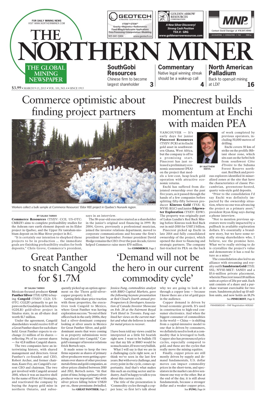 The Northern Miner Preview Pages