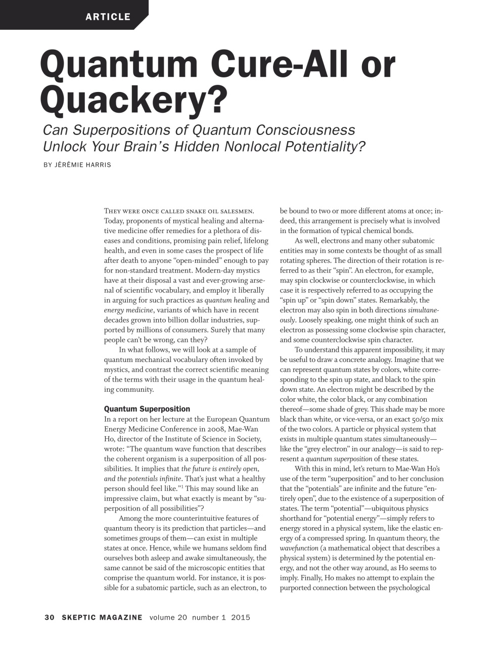 Skeptic Preview Pages