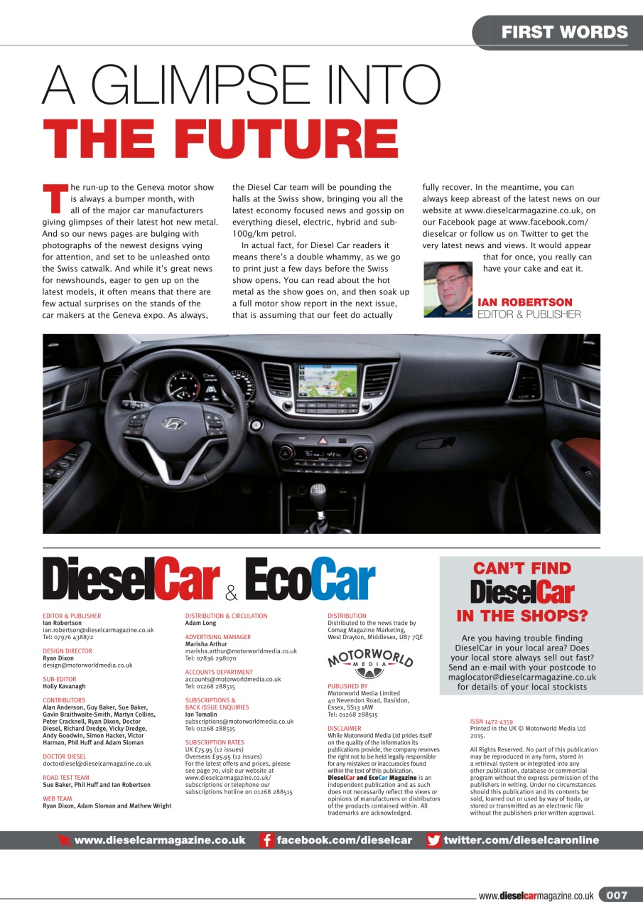Diesel&EcoCar Magazine Preview Pages