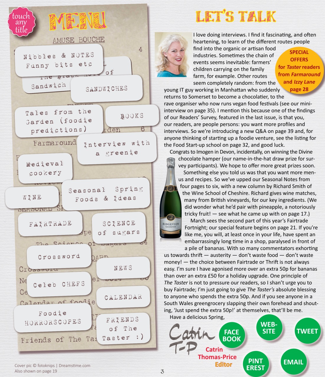 The Taster Magazine Preview Pages