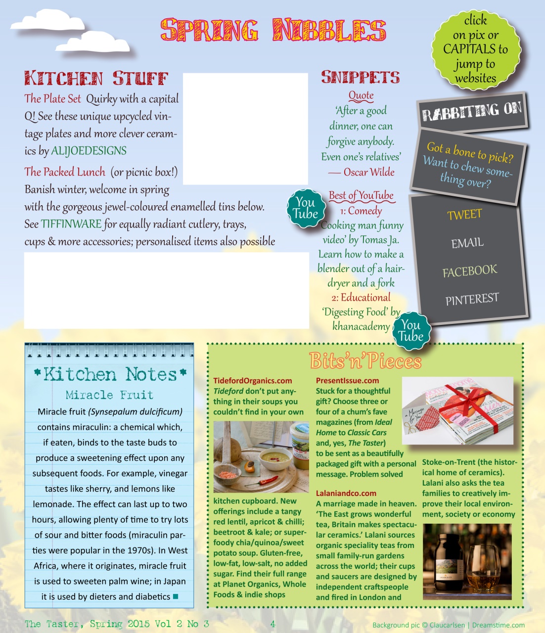 The Taster Magazine Preview Pages