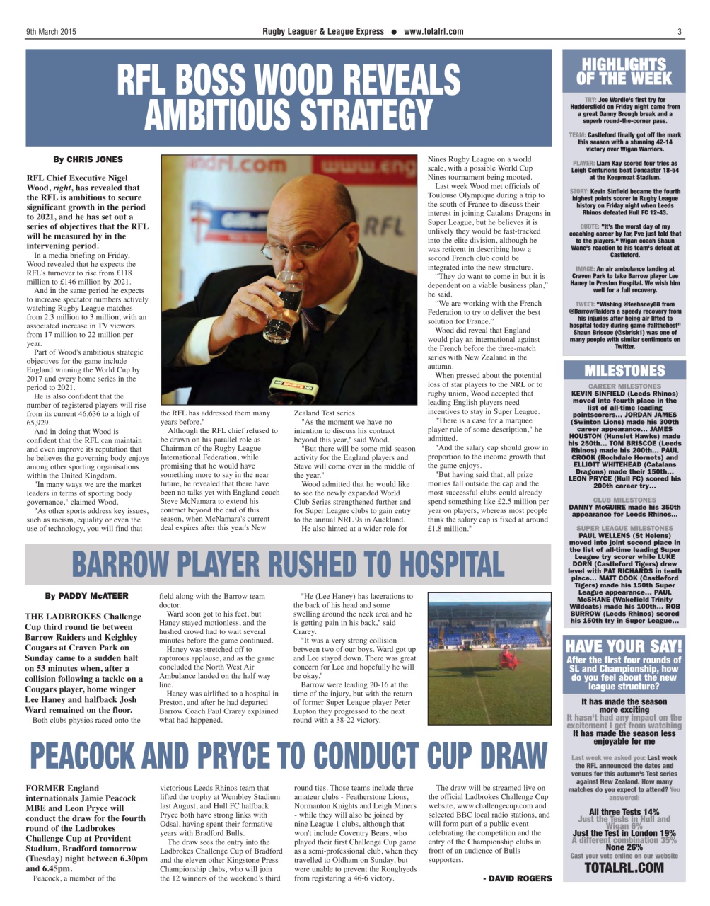 League Express Preview Pages