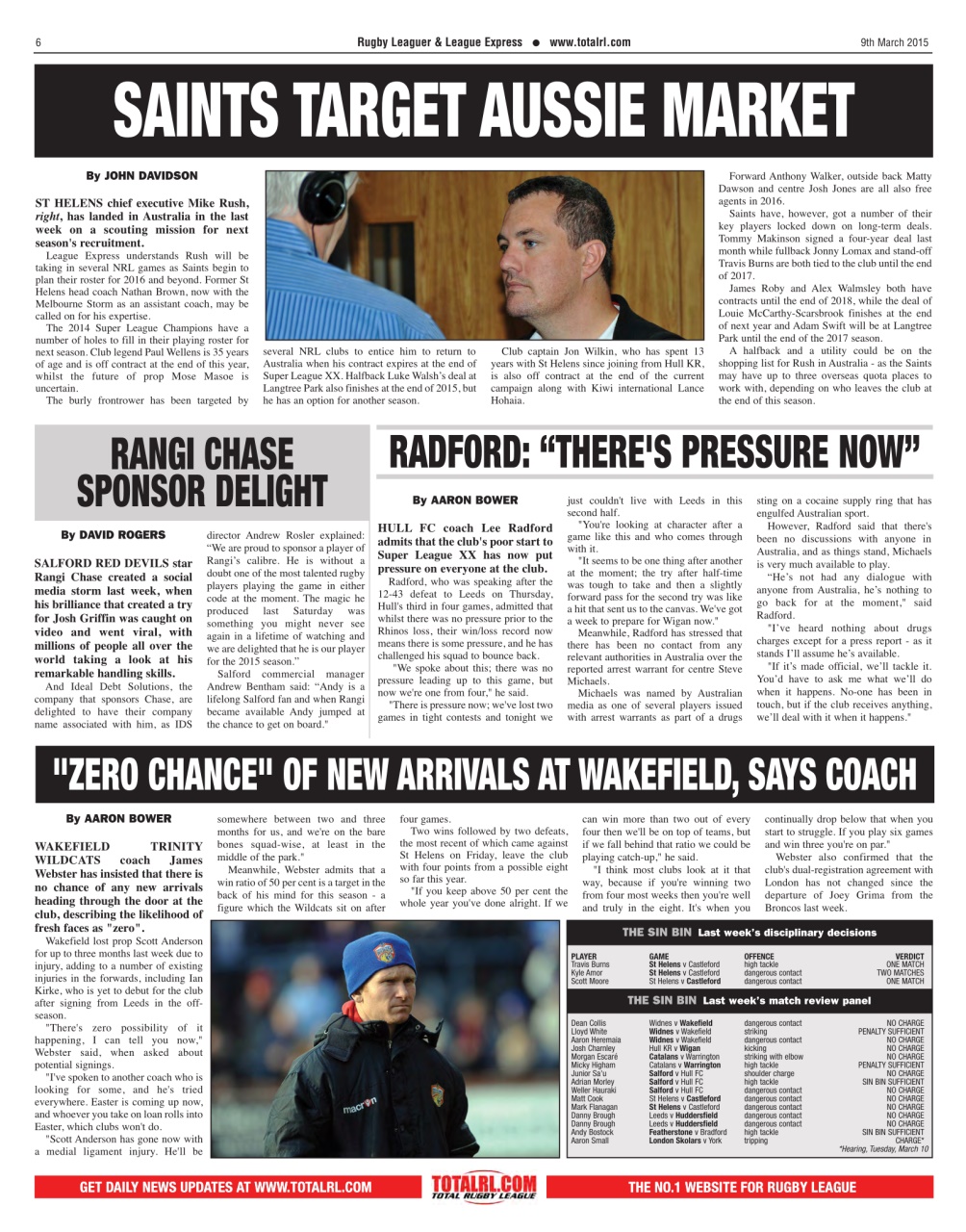 League Express Preview Pages