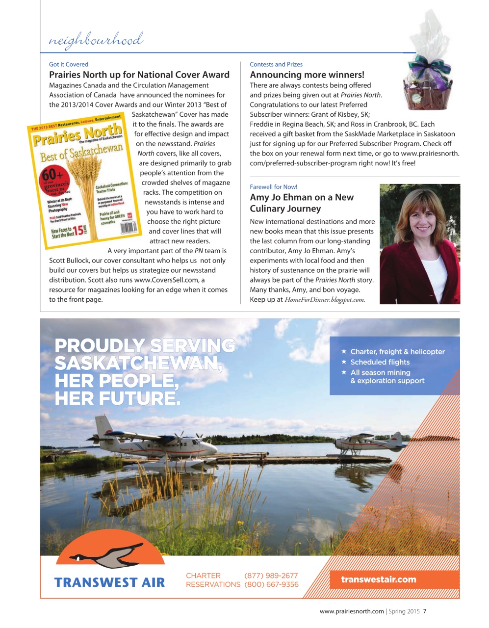Prairies North Magazine Preview Pages