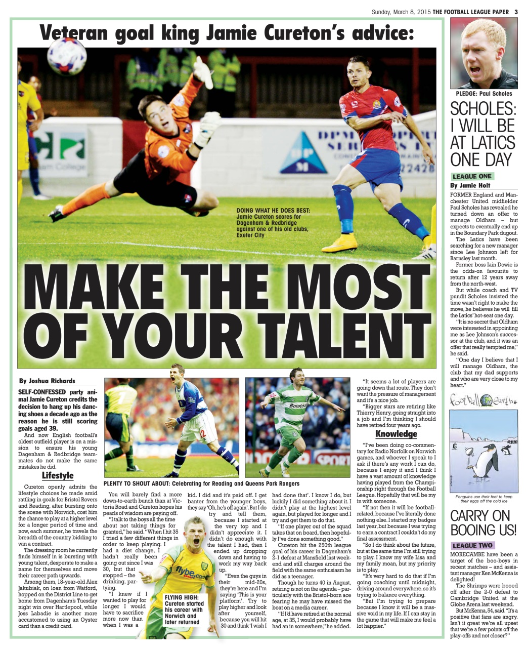 The Football League Paper Preview Pages