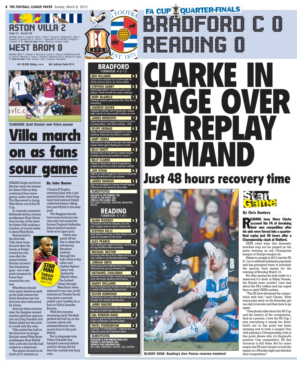 The Football League Paper Preview Pages