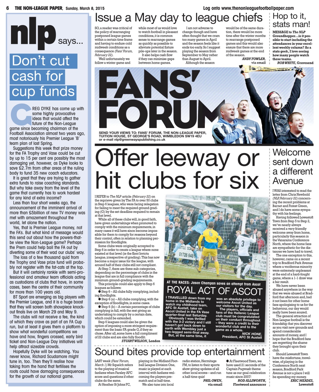 The Non-League Football Paper Preview Pages