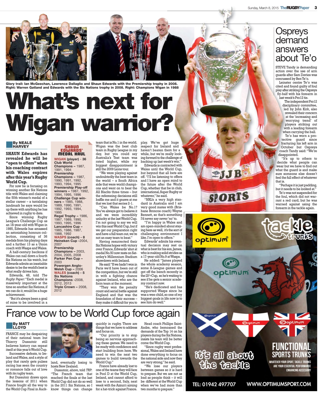 The Rugby Paper Preview Pages