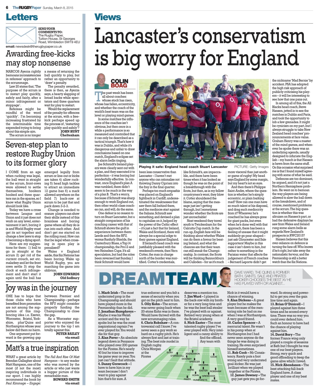 The Rugby Paper Preview Pages