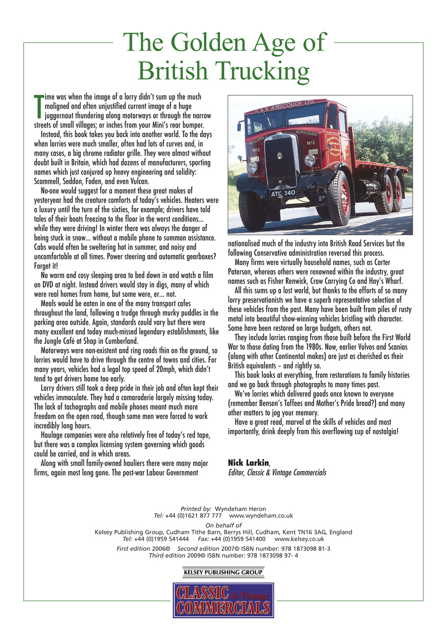 The Golden Age of Trucking Preview Pages