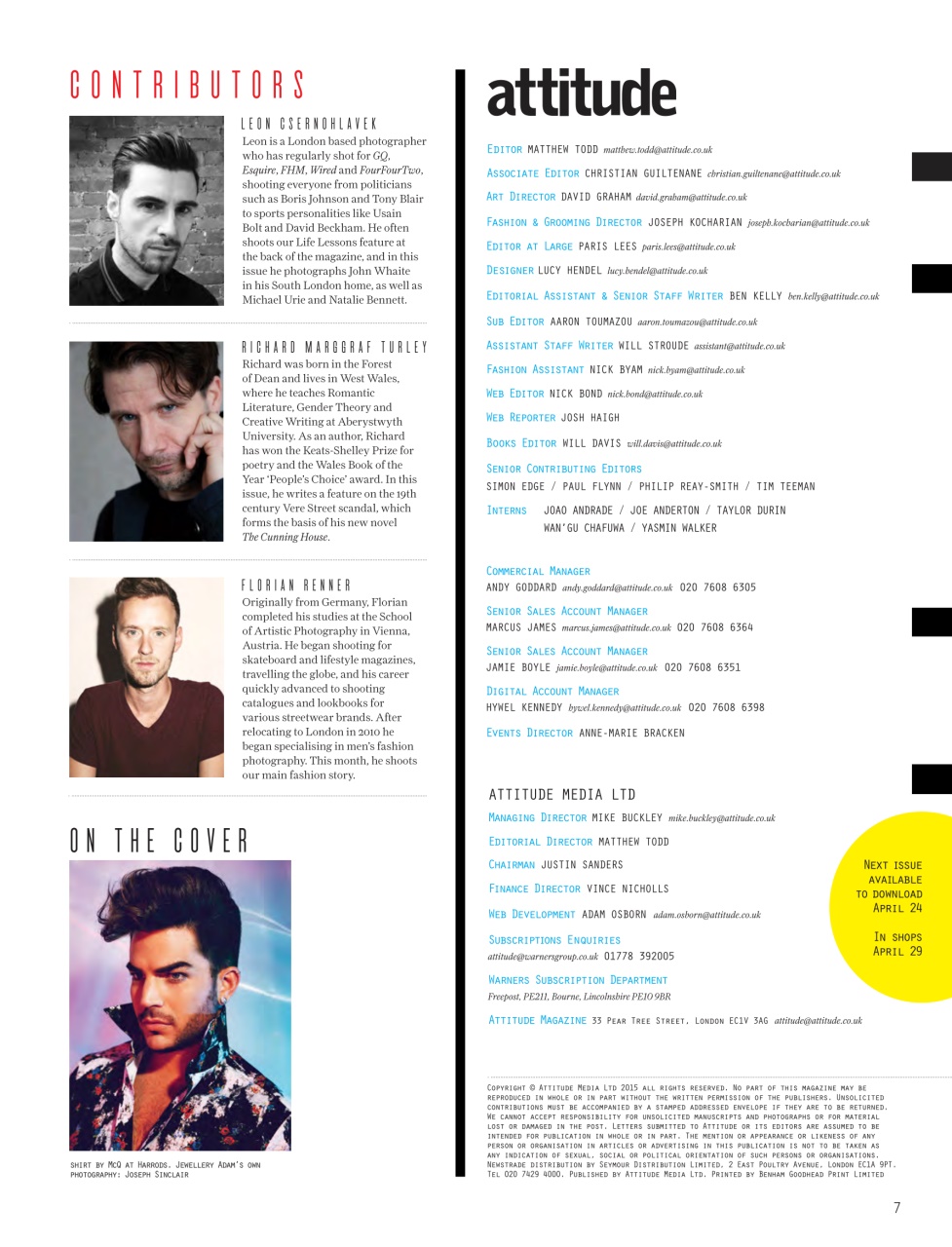 Attitude Preview Pages