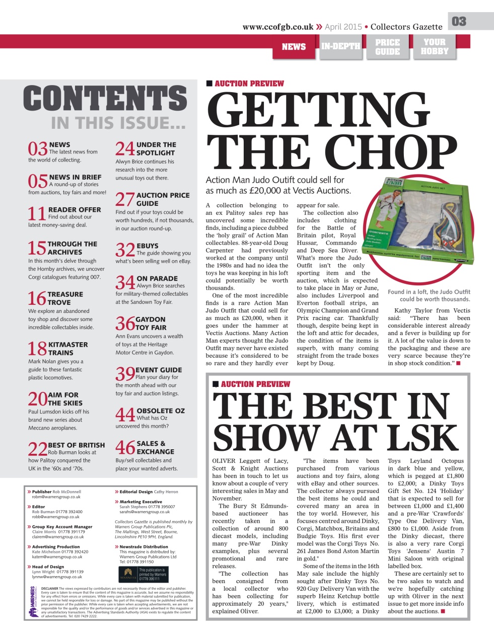 Collectors Gazette Preview Pages