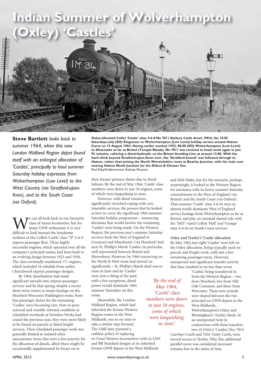 Steam Days Preview Pages