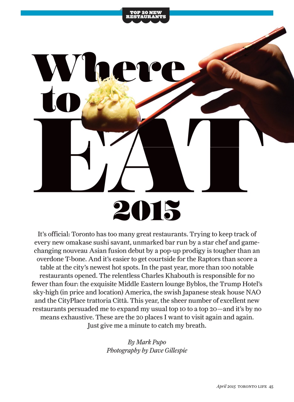 Toronto Life Preview Pages