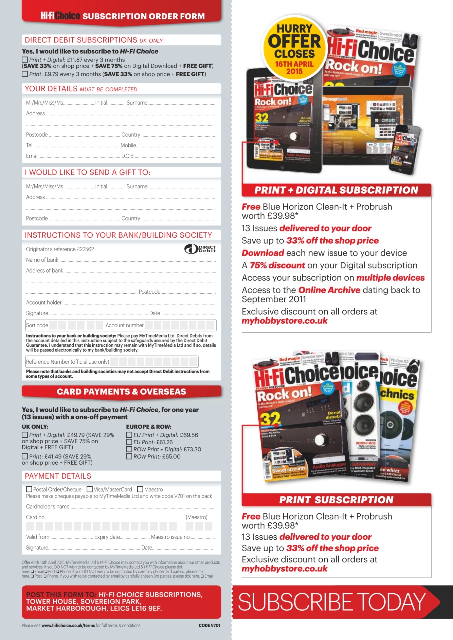 Hi-Fi Choice Preview Pages