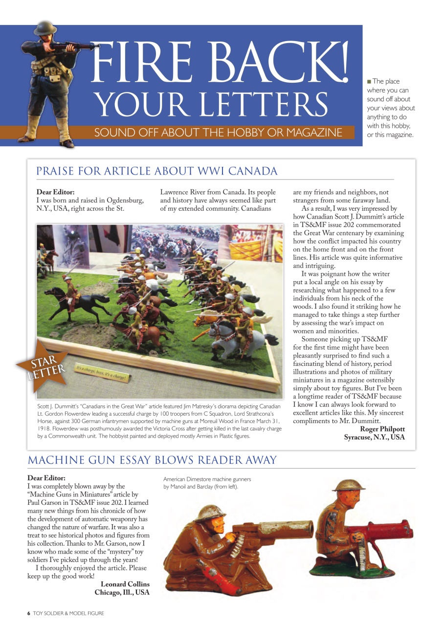 Toy Soldier & Model Figure Preview Pages