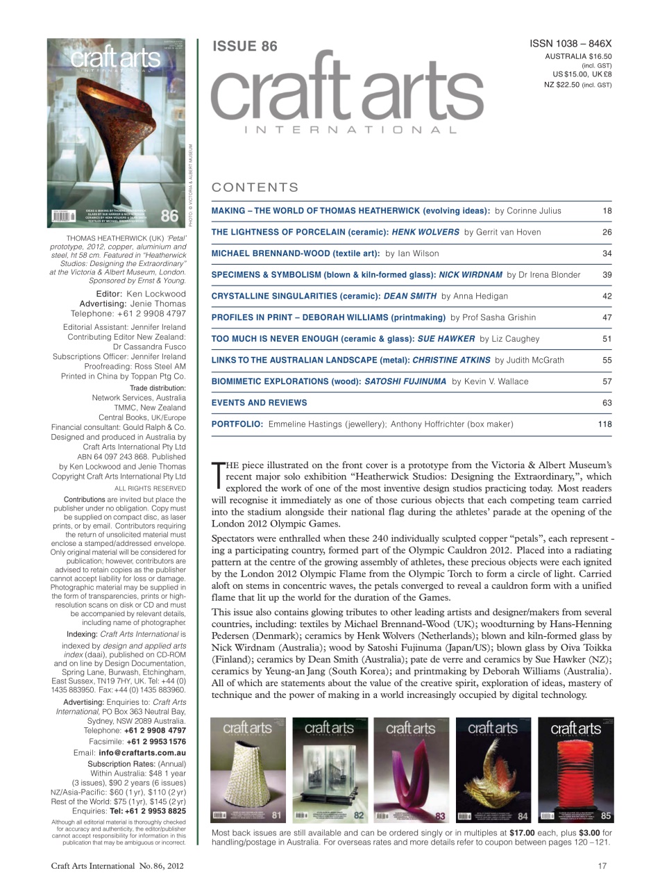 Craft Arts International Preview Pages