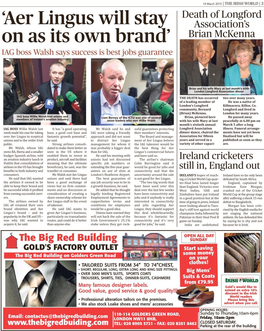 Irish World Preview Pages