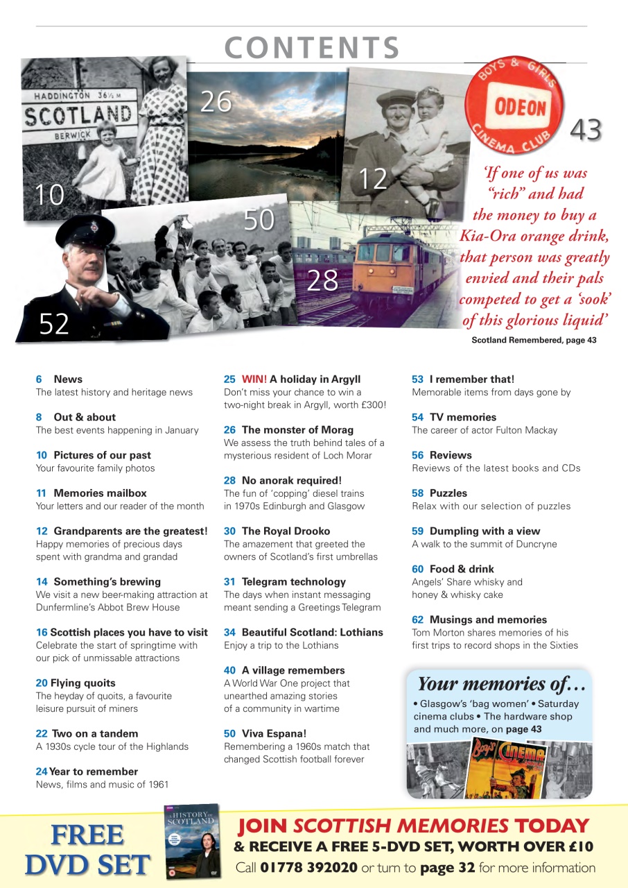 Scottish Memories Preview Pages