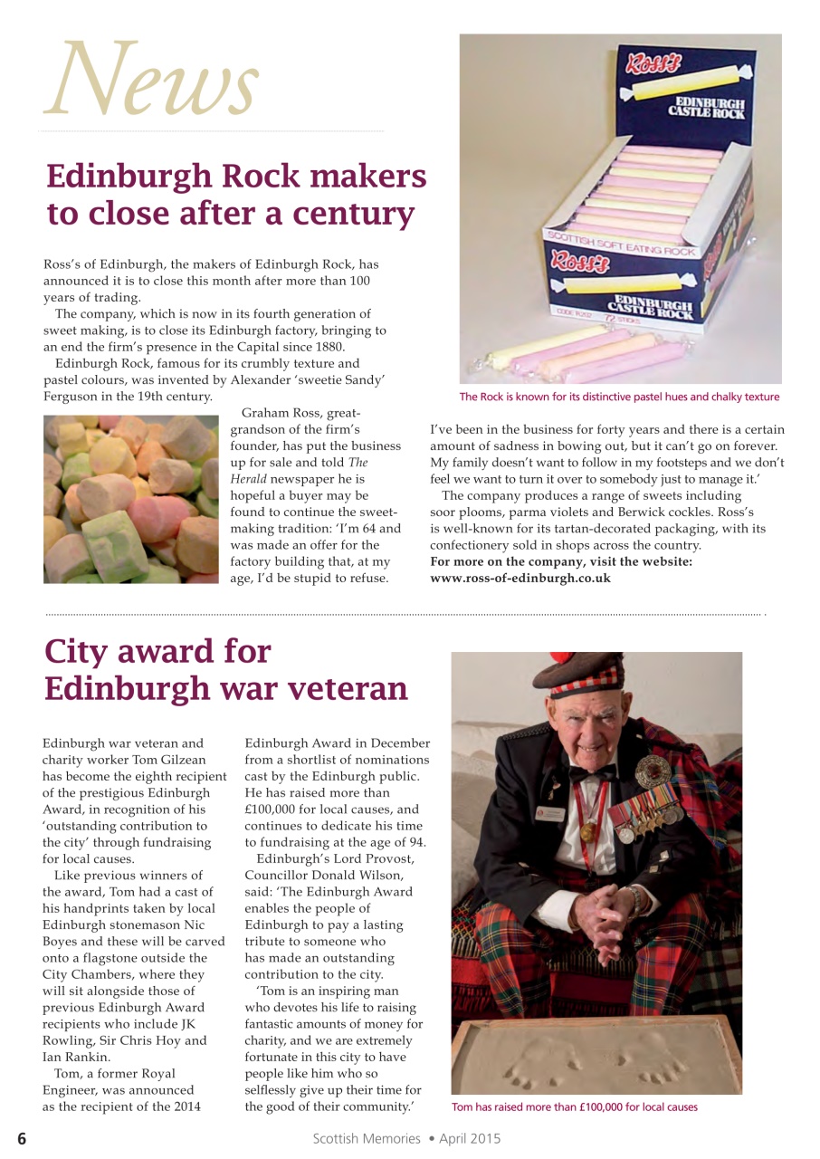 Scottish Memories Preview Pages